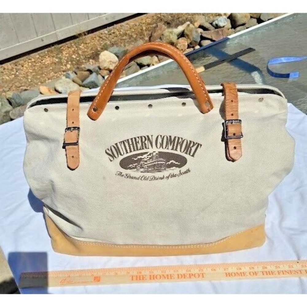 Vintage Southern Comfort Tool Bag Sign Riverboat‎ Grand Drink of the South